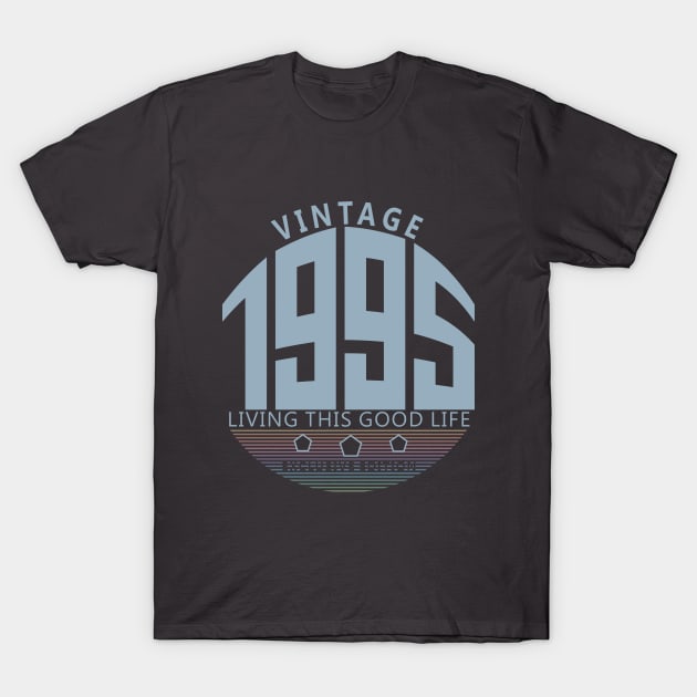 25th Birthday T-Shirt - Vintage 1995 T-Shirt by Reshartinc